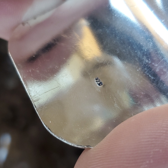 New Chevron Amethyst & Pearl 925 Silver Butterflies Adjustable Cuff Bracelet. - Picture 9 of 14